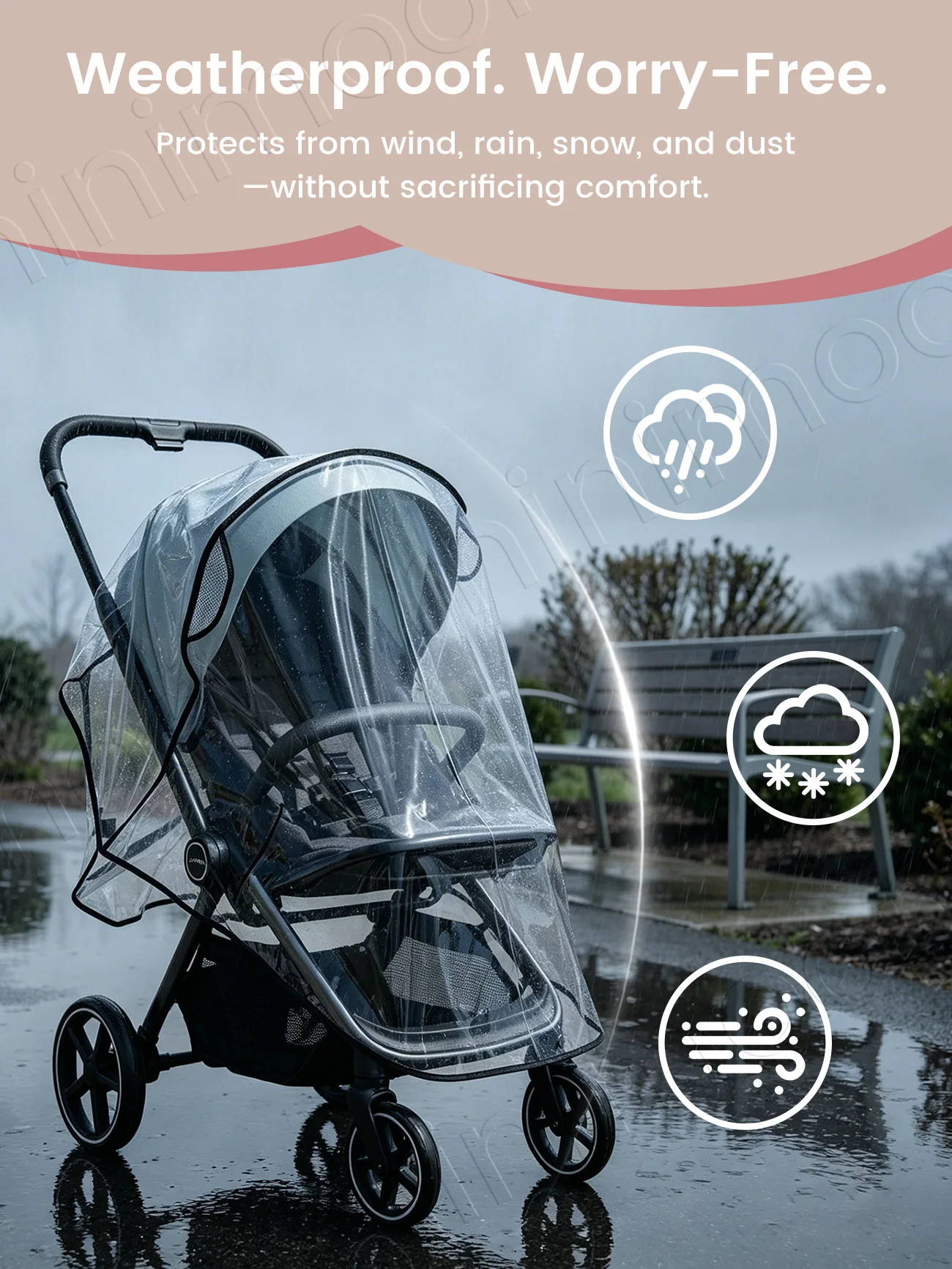 Housse de pluie universelle po - Stroller Rain Cover avis et prix