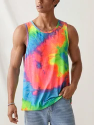 Summer Daily Casual Men's Tank Top Urban Street Fashion Men's Tank Top Outdoor Sports Men's Sleeveless Top 3D Graffiti Printing