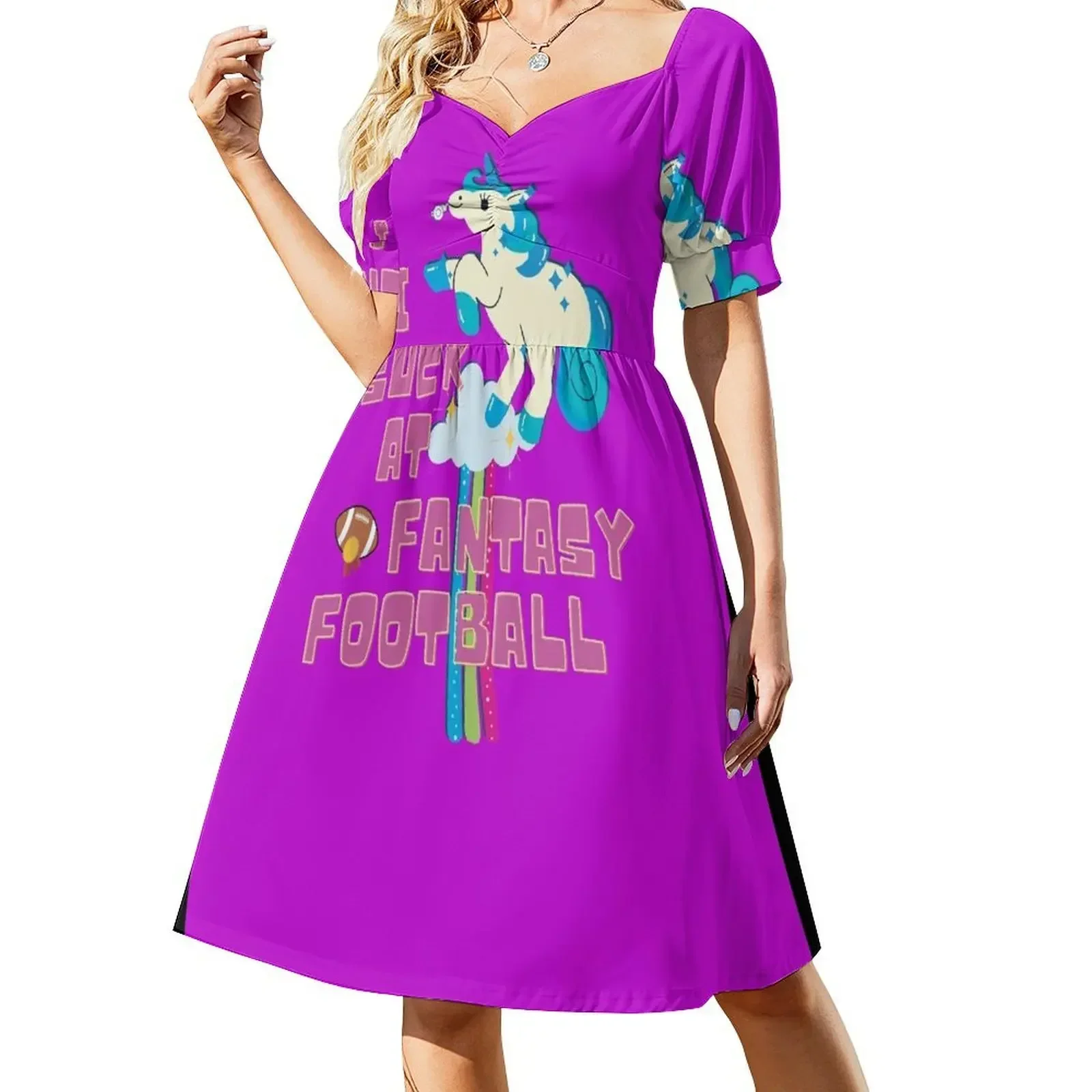 

I Suck At Fantasy Football Short-Sleeved Dress Dress for pregnant women loose women's dress luxury evening dresses 2025