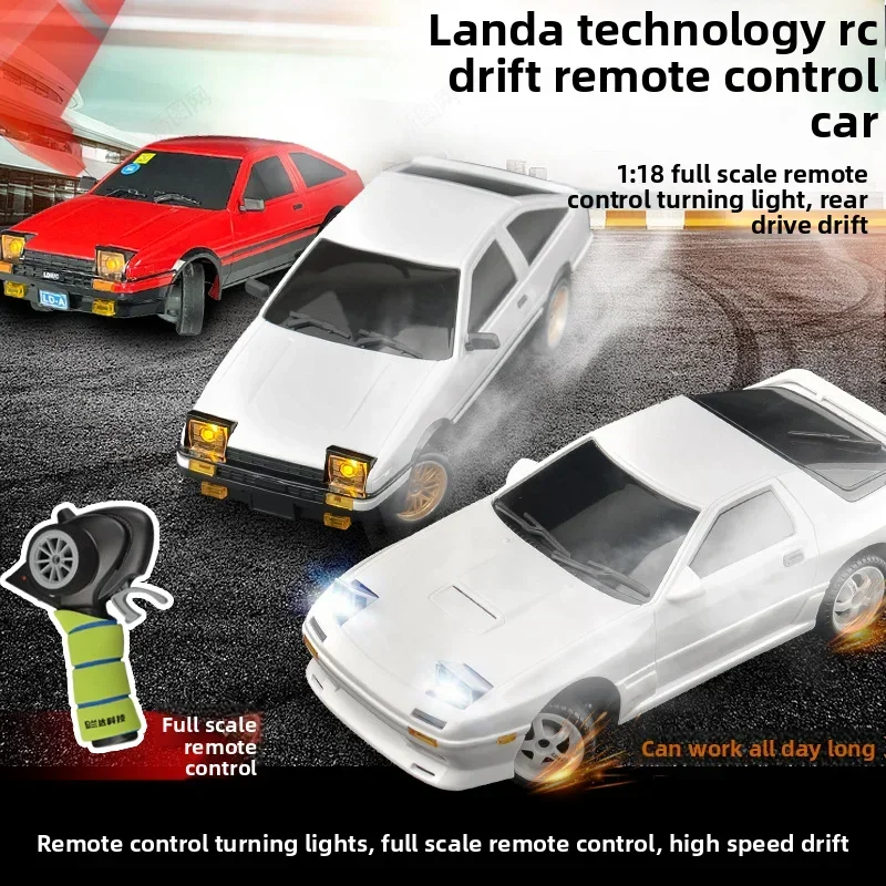 Para 1:18 LD1802 RC Drift Car 2,4G Control remoto en carretera ESP giroscopio LED RC coche de carreras juguetes para niños