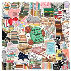 10/30/50pcs Reading Books Graffiti Stickers Decorative Stationery Scrapbooking Diary Waterproof Cartoon Sticker Packs DIY Toys