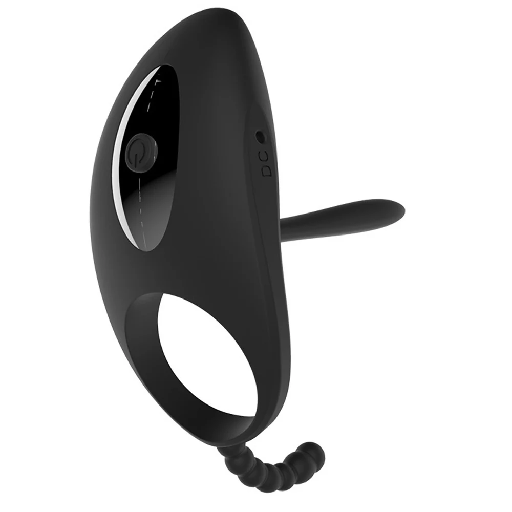 Silicone Penis Vibration Cock Ring Enhancer Prostata Massage Stimulator Delay Ejaculation For Adult Men Couple USB Rechargeable