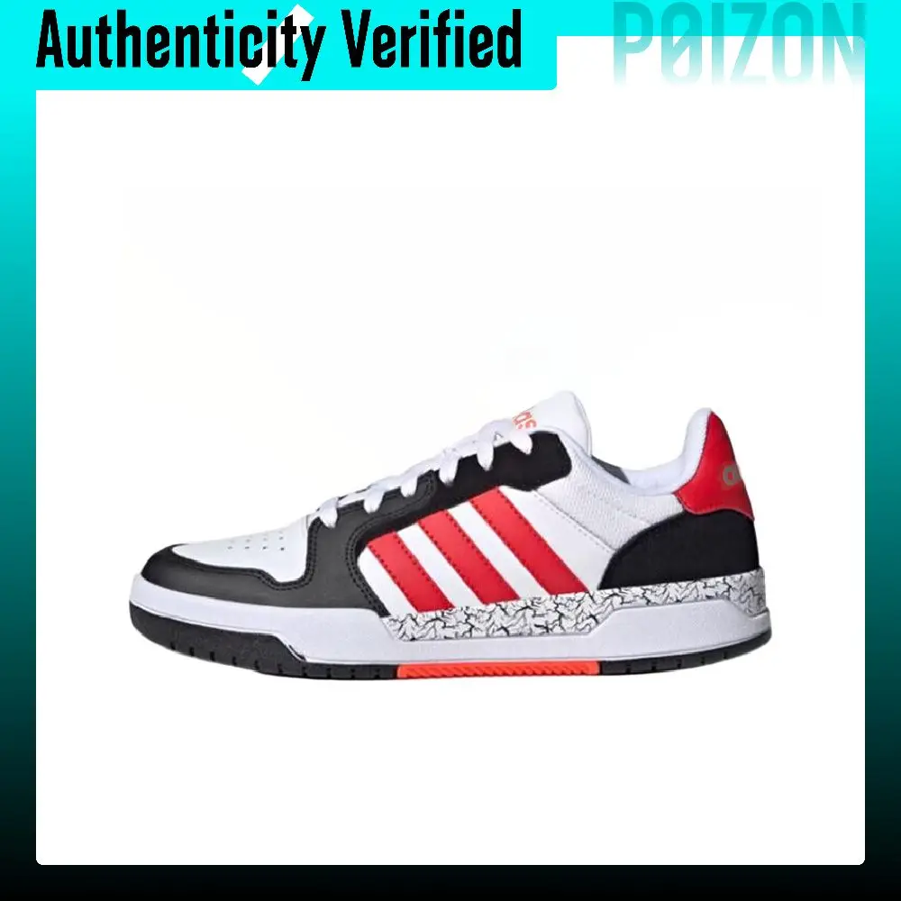 Adidas Neo Entrap Low top Skateboard Shoes Unisex White Red JP9962
