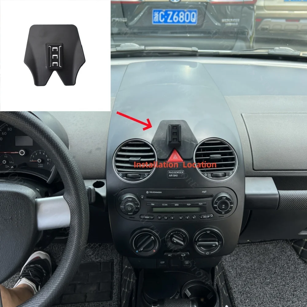 For Volkswagen VW Beetle 2004-2010 2005 2006 Car Phone Holder Special Fixed Bracket Base 15W Wireless Charging Cars Accessories