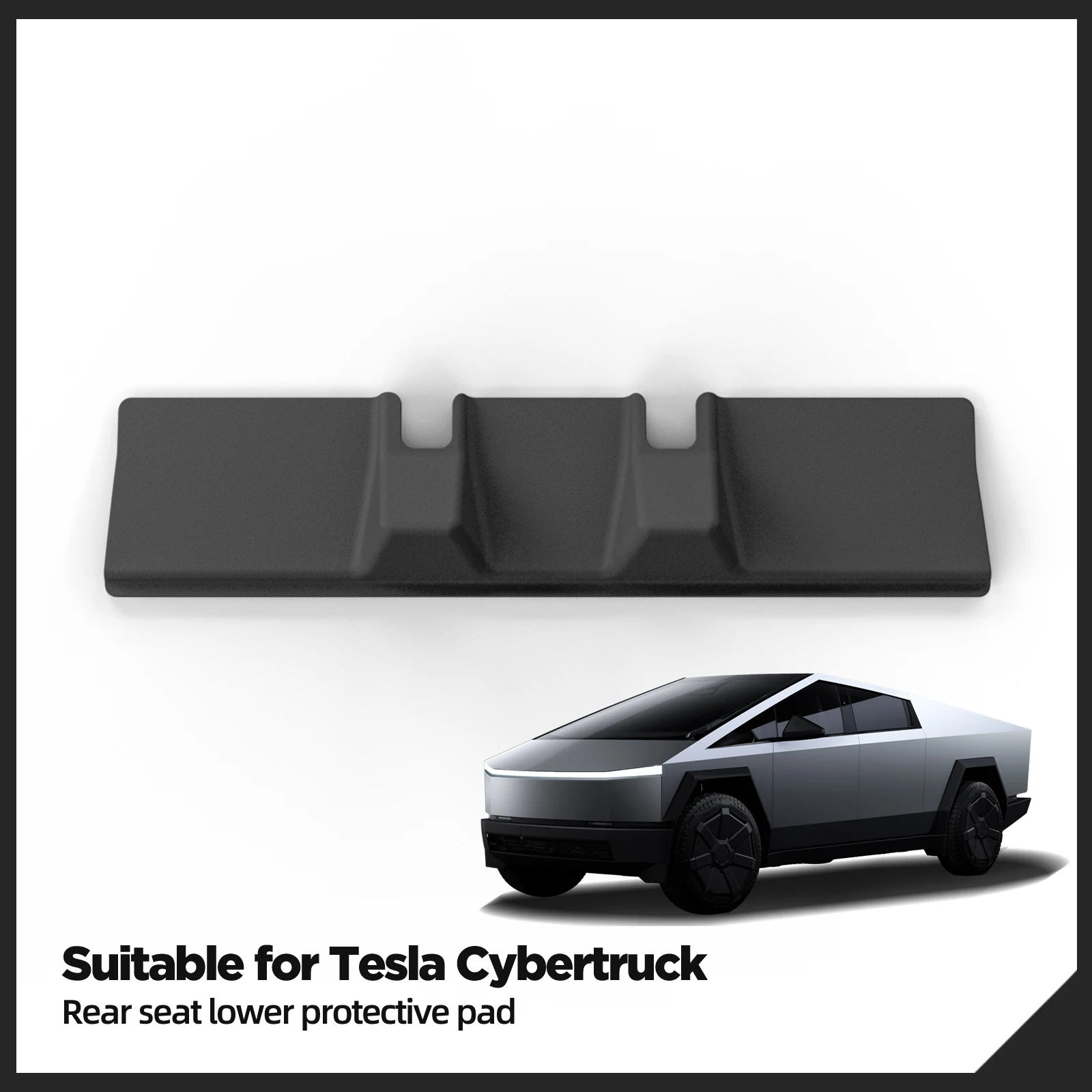 for Tesla Cybertruck 2024 2025 Rear Seat Lower Protective Pad Car Interior Accessories Rear Row Under The Seat Anti-kick Pad