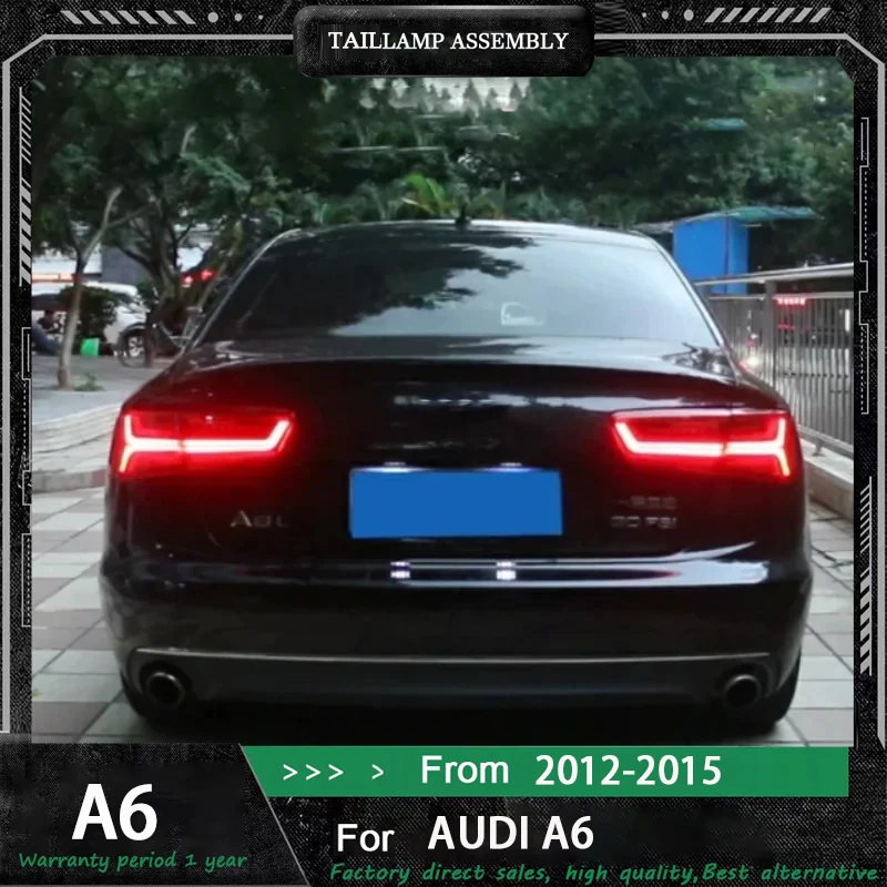 

Задний фонарь для AUDI A6 S6 A6L C7 2012 2013 2014 2015 с последовательным указателем поворота, тормозной парковочный маяк, задний фонарь в сборе