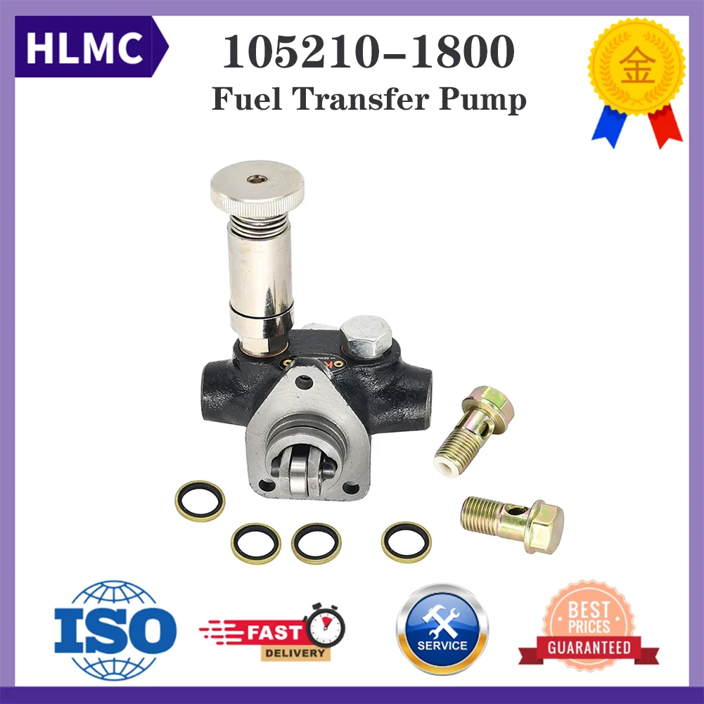 E200B S6K SK200-5 HD820 6D14 6D31 6D34 Fuel Feed Priming Pump Fuel Transfer Pump For Excavator Kobelco Kato 105210-1800