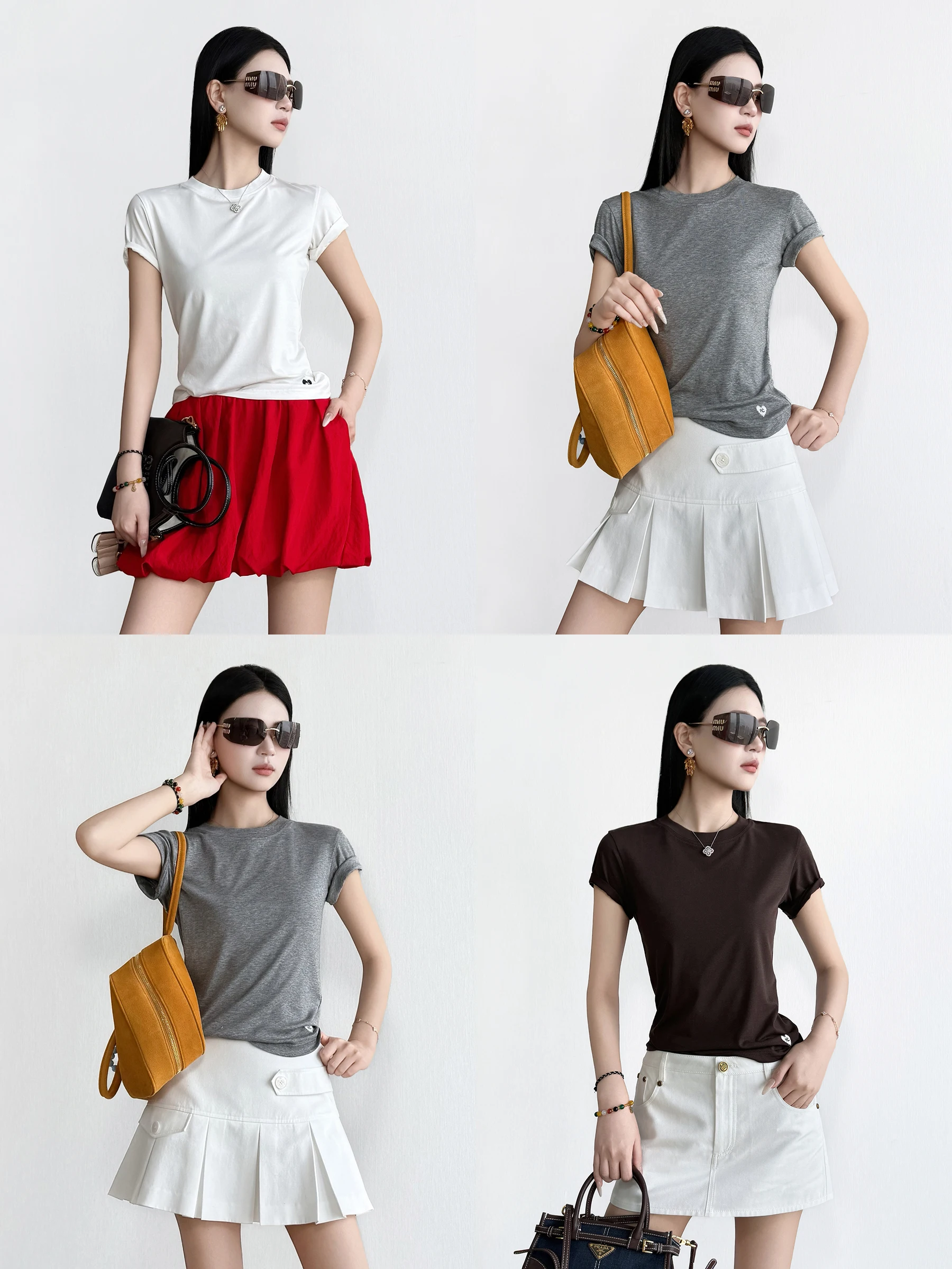 

Шелковая футболка NancyCavally, приталенная, классическая, универсальная, в уличном стиле, однотонная, весенняя, женская, модная, из волокна Lenzing Lyocell