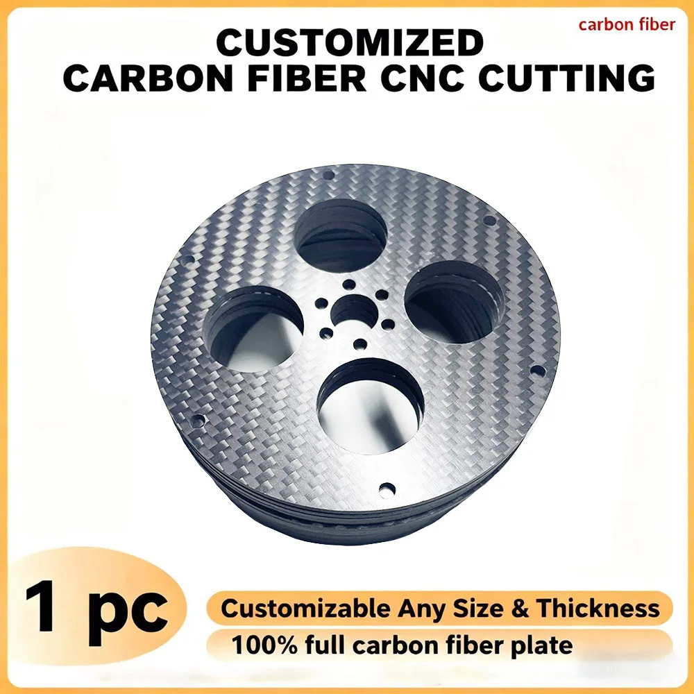 

Customized Carbon Fiber CNC Cutting Plate Service DIY Carbon Fiber Sheet Plate CNC Machining Precision carving