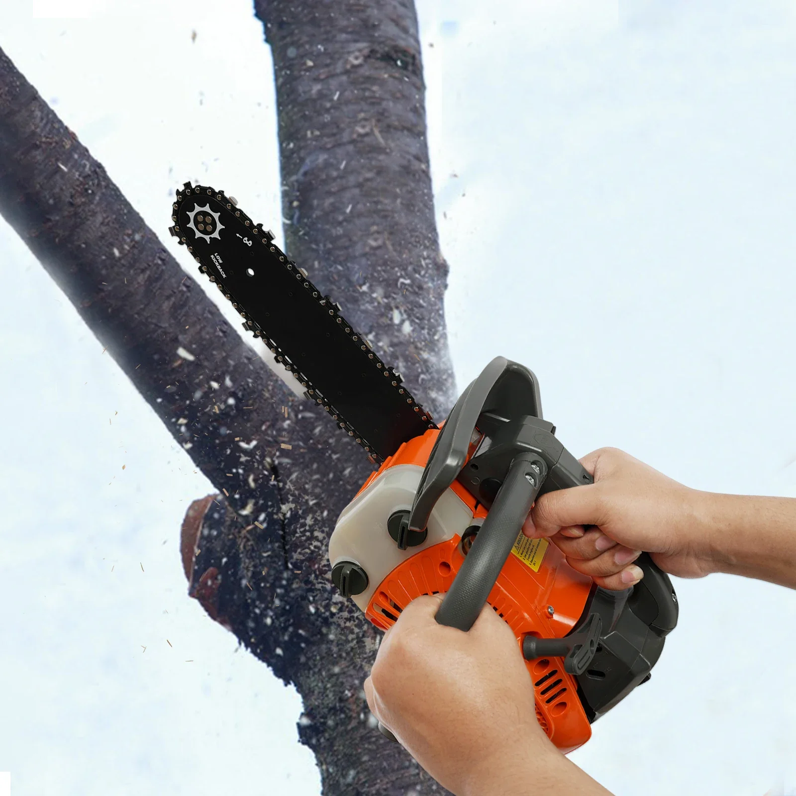 900 واط البنزين بالمنشار سبائك الألومنيوم والنايلون بناء لتسجيل قطع الأشجار تشذيب البستنة DIY المشاريع #1