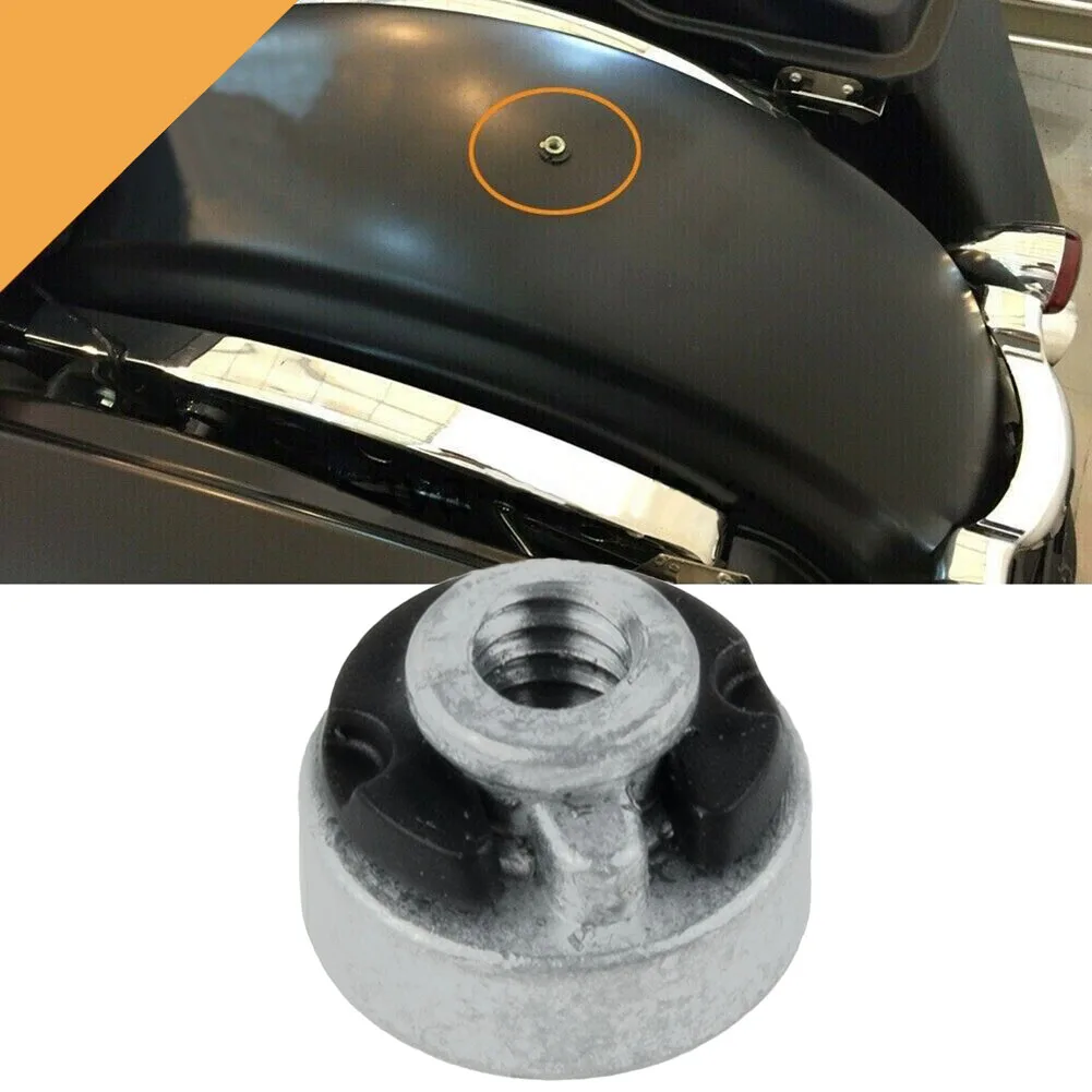 Strong Motorcycle Rear Seat Nut Assembly with Nylon Washer for Easy For fender Attachment Compatible with Various Bikes
