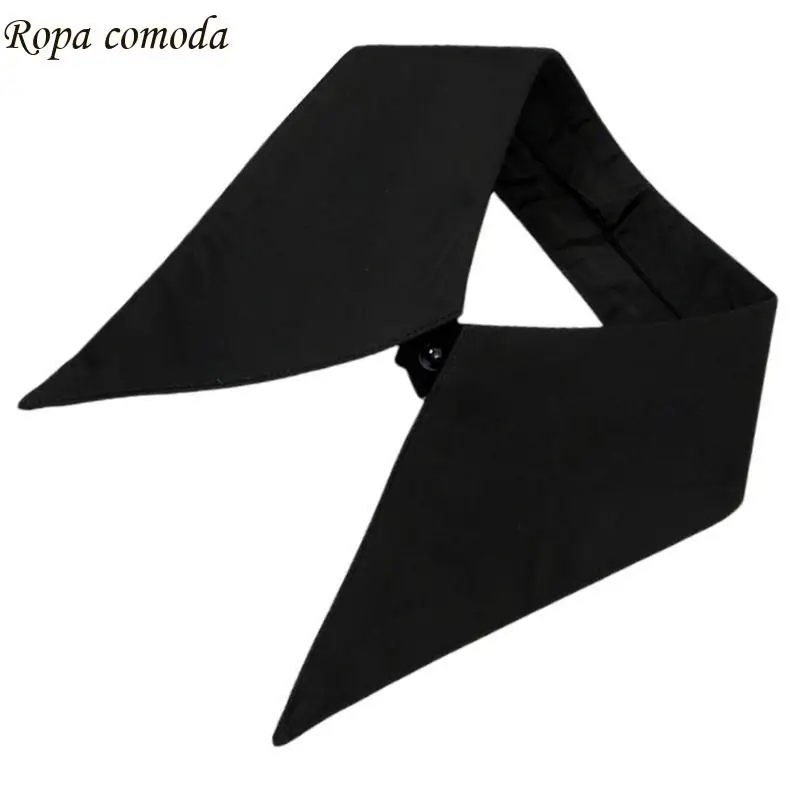 

MXMA Pointed Solid Color Insert Collar Blouse Spread Lapel Ancient Art Collar Sweet Shawl Insert Decorative Shawl