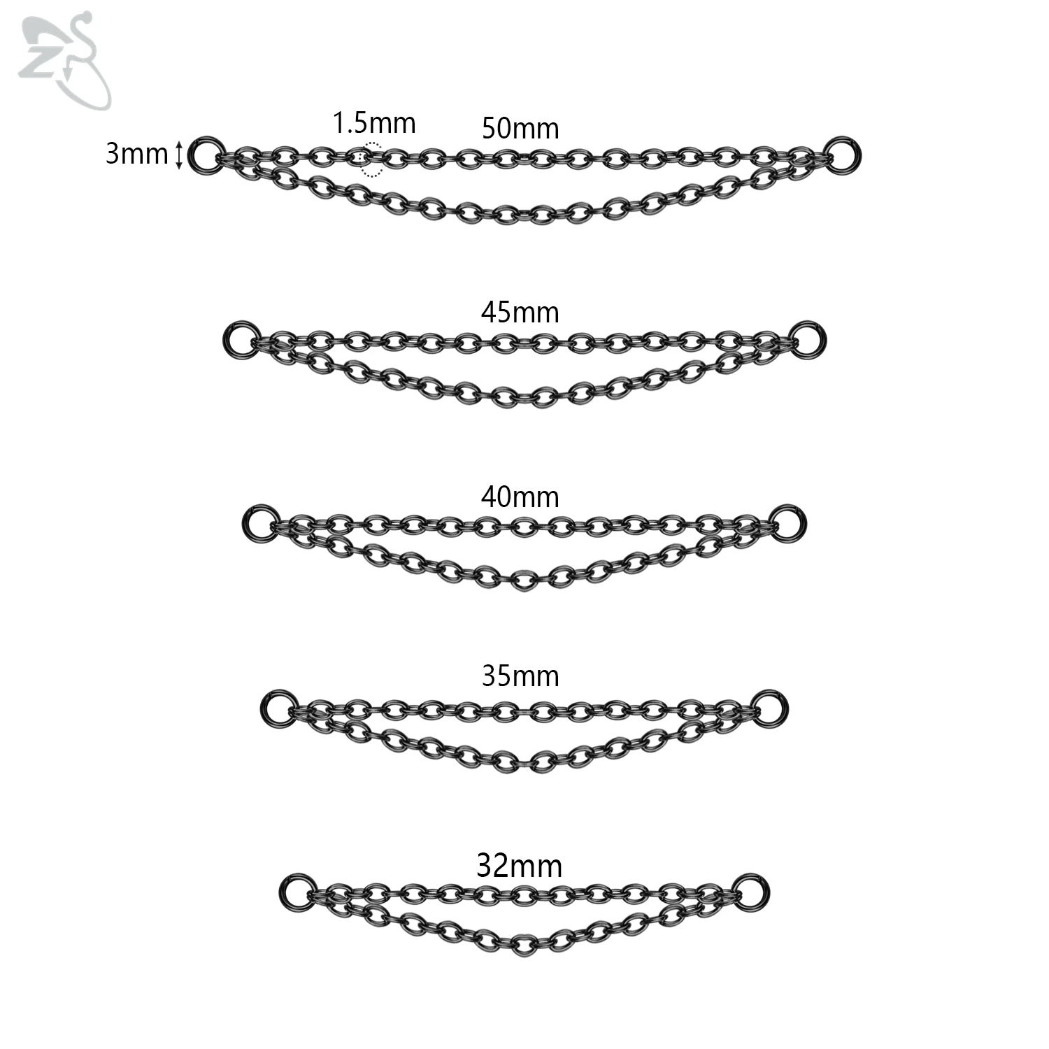 Gold Color Stainless Steel Nose Chain, Gift