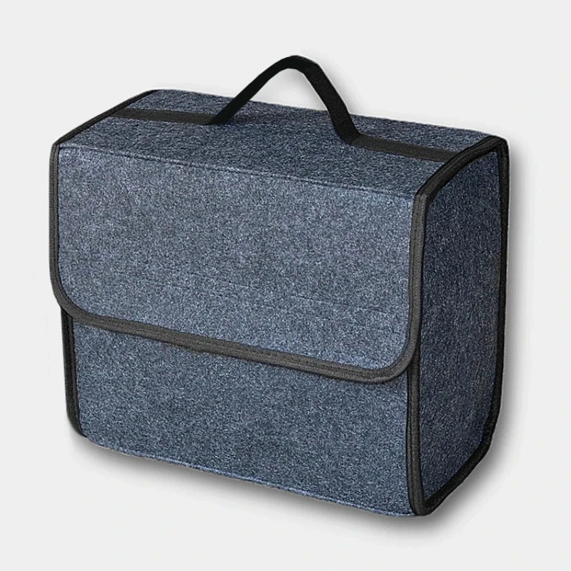 Holder Box Seat Back Tool Bag Folding Auto Rear Storage Pouch Soft Felt Car Organizer Stylish Trunk Storage Bags