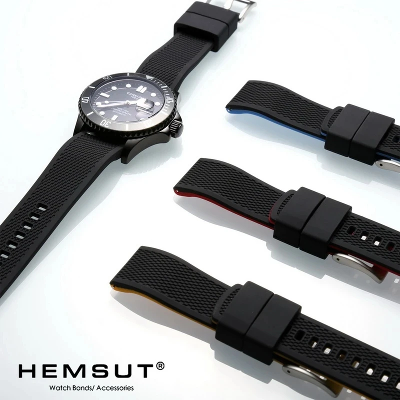 

Ремешок силиконовый для смарт-часов Hemsut, быстросъемный мягкий сменный резиновый браслет для мужчин и женщин, 18 мм 20 мм 22 мм