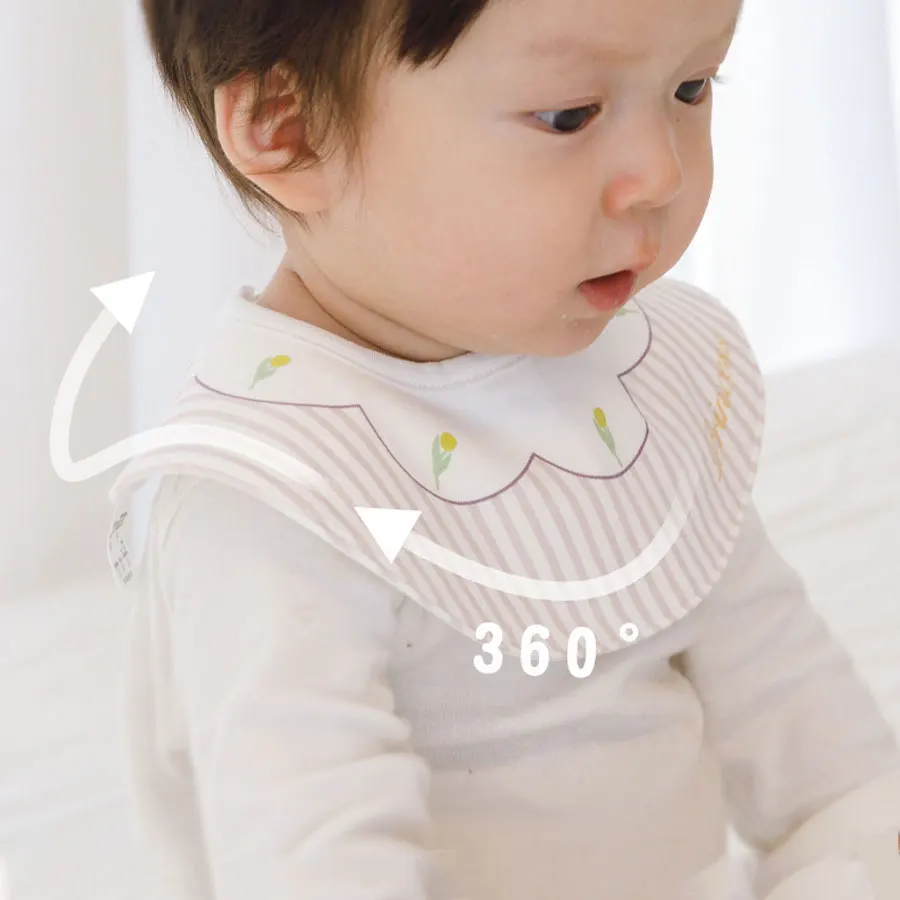 

3pcs Baby Pure Cotton Bib Newborn Drool Towel Baby Waterproof and Anti Spitting Pad Back Towel Baby Bib