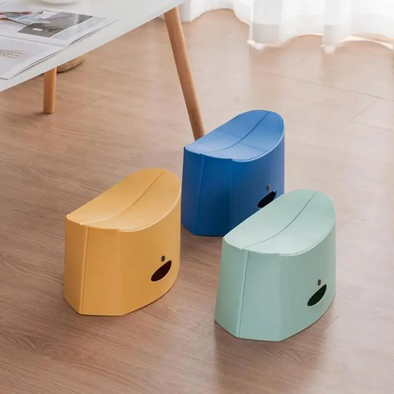 Portable Folding Stool for Camping Fishing Hiking Lightweight Plastic Files Storage Stool Easy to Carry for Indoors or Outdoor