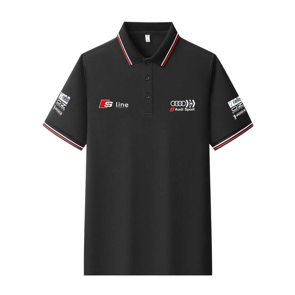 High-quality 2026 model shirt, with a lapel, suitable for Audi enthusiasts. Short-sleeved shirt