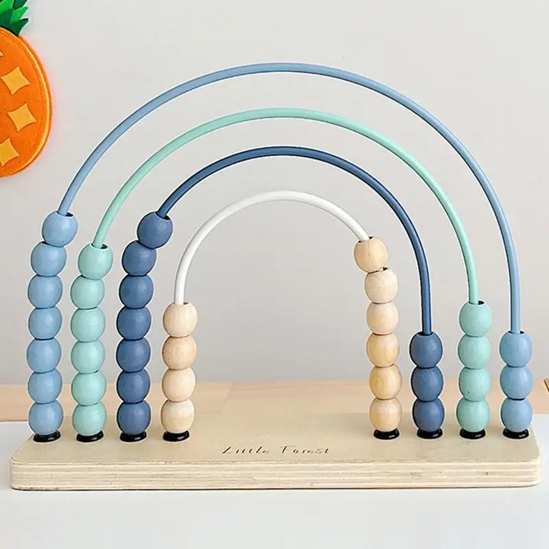 Wooden Abacus For Kids Math Counters Toys Wooden Educational Math Manipulatives Abacus 4 Rows Abacus For Kids Math