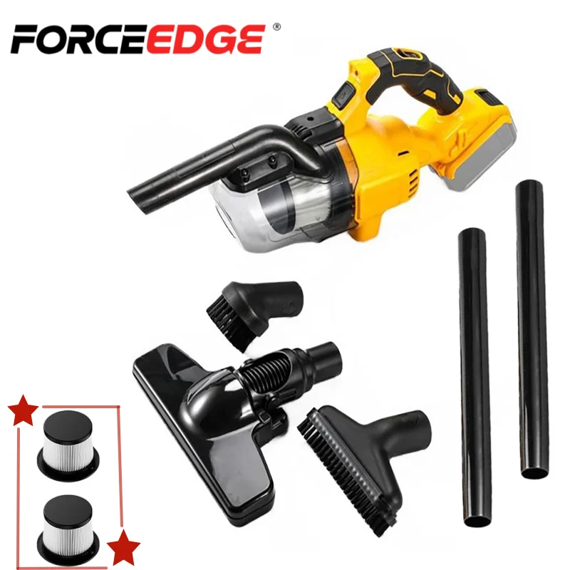 

Handheld Vacuum Cleaner with 2pcs Filter Electric Cordless Vacuum for Home Car Pet Hair Clean For DeWalt 18V 20V Battery