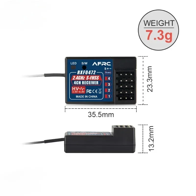 AFRC RXF0472 Compatible Receiver Suitable for Futaba 4PX 7PX 4PV 3PV Etc S_FHSS System. Fubaba S-FHSS / TM-FH RF Module