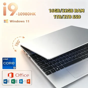 Laptop 14,1 cala Intel Core i9 10980HK Windows 11 Pro 32GB DDR4 2TB SSD Laptop do gier Komputer biurowy dla graczy Przenośny notebook