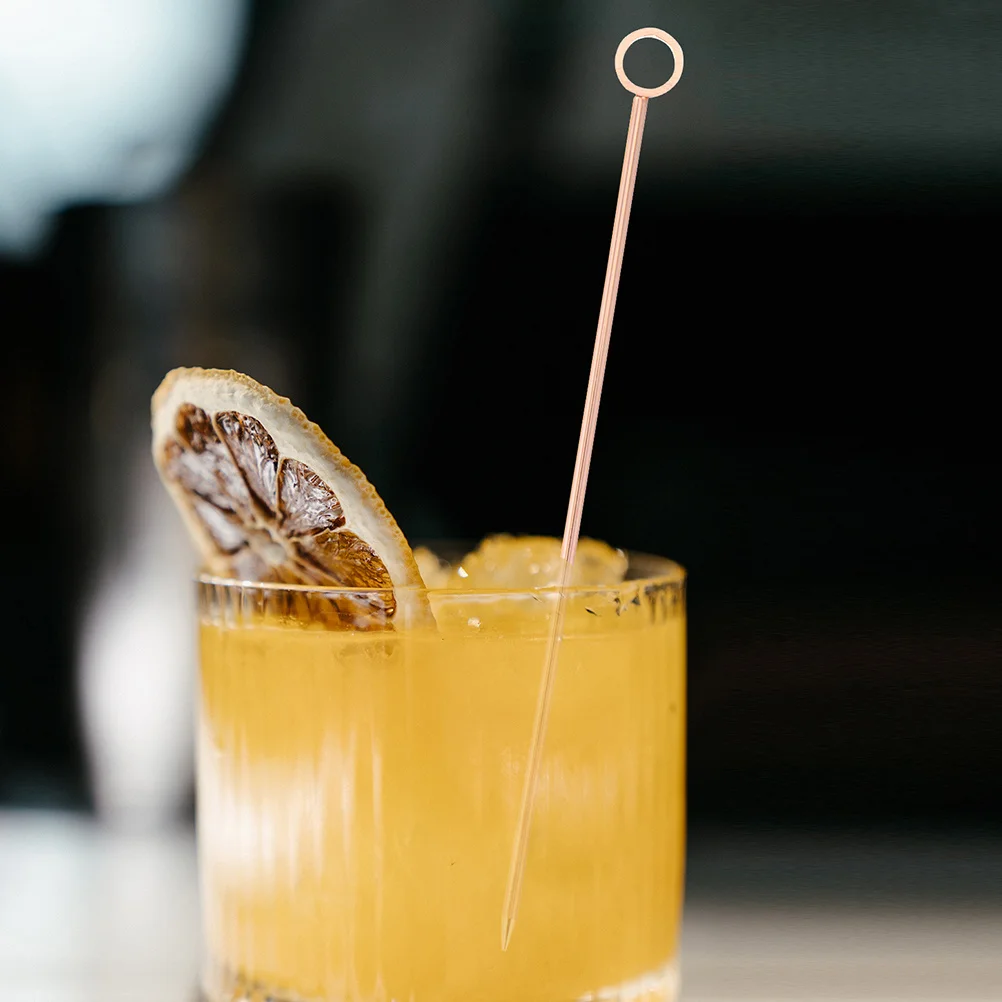 

20Pcs Stainless Steel Cocktail Picks Anticorrosive Unbreakable Drink Sticks Fruit Appetizer Skewers for Party Bar Use