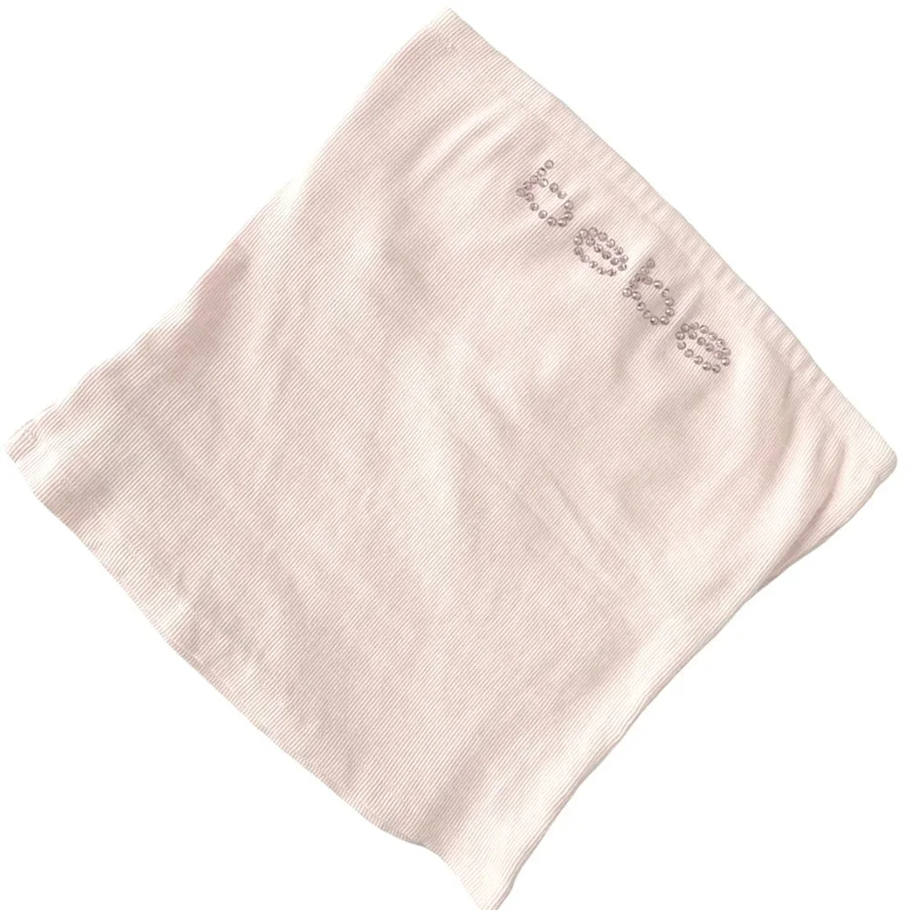 Cute Rhinestones Letter Print leeveless Tank Top Summer Girl Stretch Top Streetwear Pink Corset Y2k Sexy Sleeveless Baby Tee
