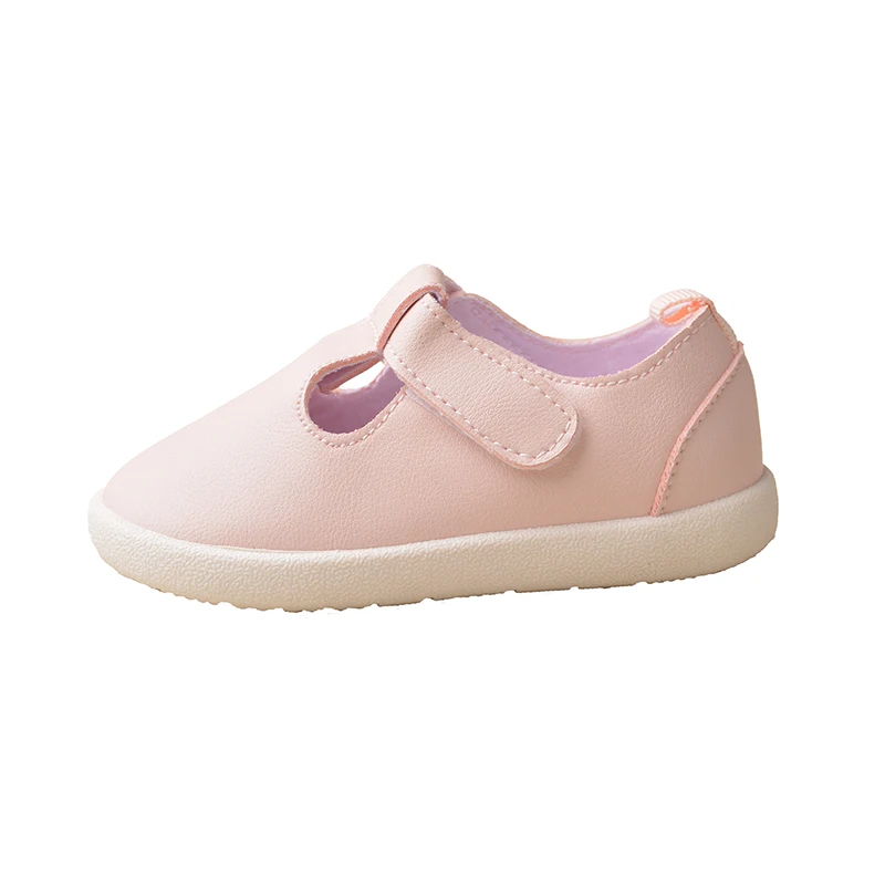 Bambine primavera moda tendenza rosa principessa Sneakers bambini tacco piatto piccole scarpe in pelle EK9S65