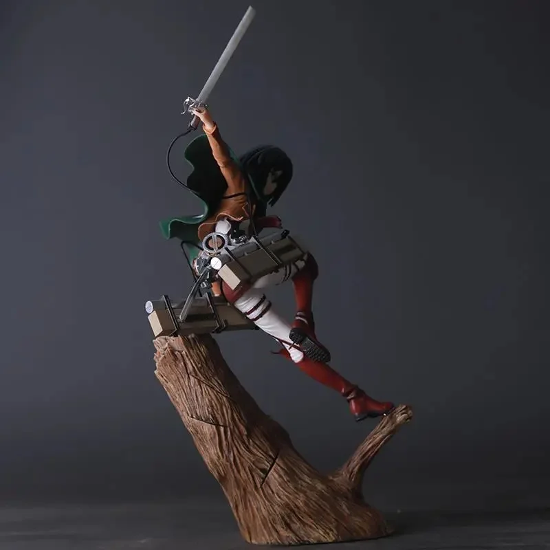 Hot 29.5cm Artfx J Attack On Titan Anime Figure Mikasa Ackerman Action Figure Pvc Statue Collectible Figurine Model Toys Gifts