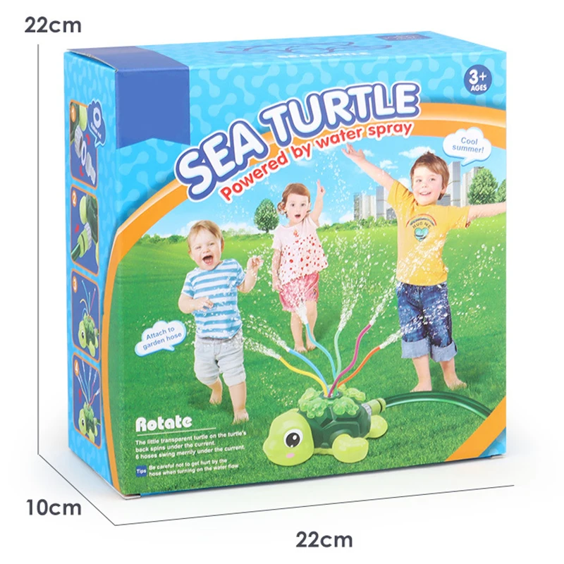 Outdoor Turtle Sprinkler Toys for Kids, Cartoon Splash Sprinkler, Brinquedos de banho para bebê, quintal, jardim, gramado, quintal de verão