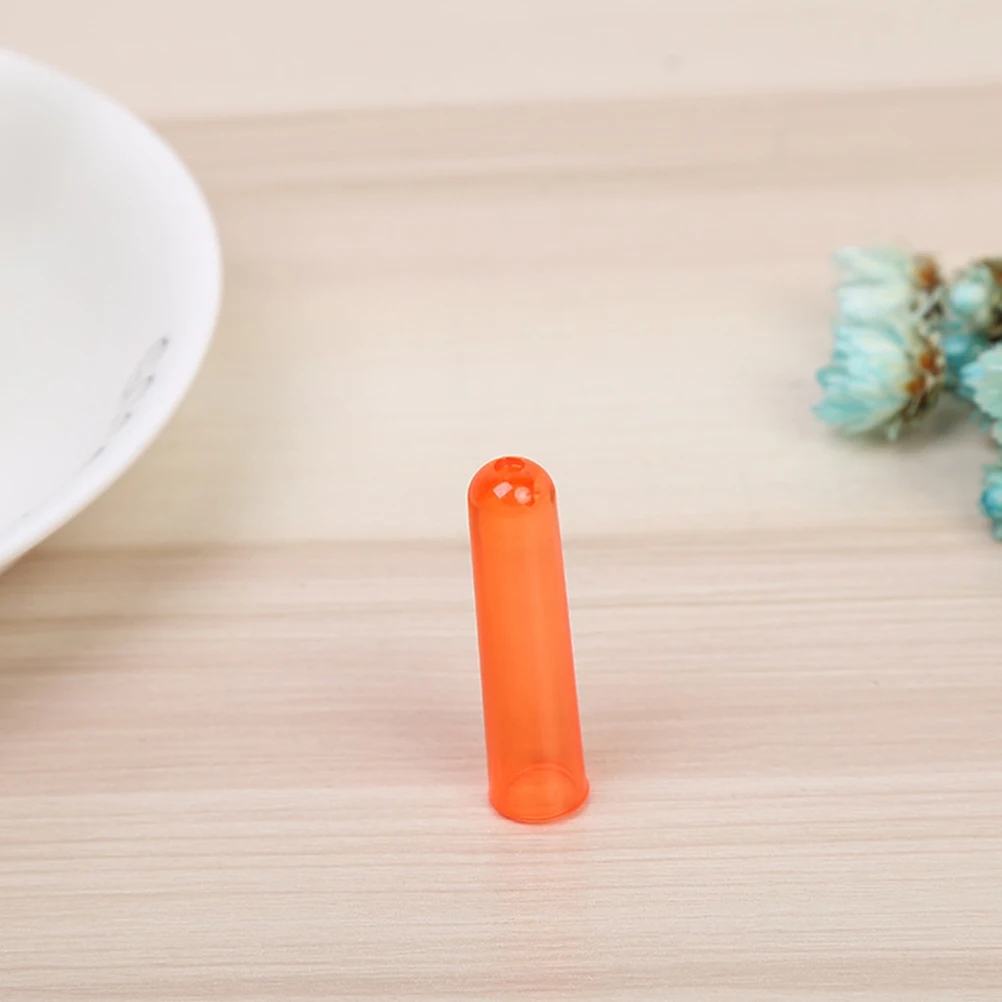 

50 Pcs Pencil Protection Cap Plastic Lid Colorful Student Supplies Cover Office