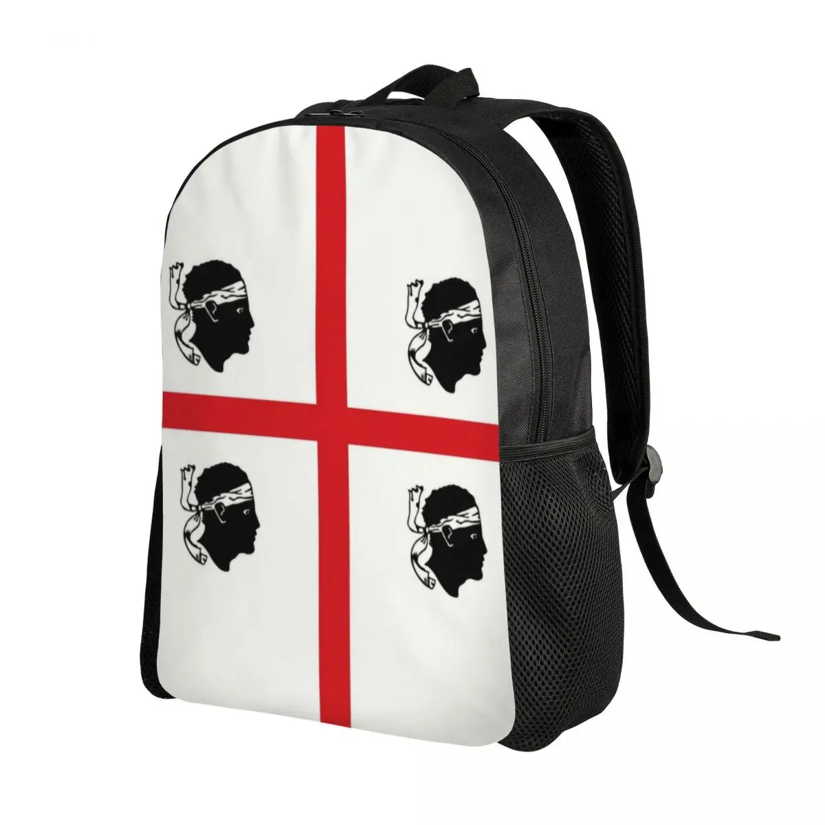 Flag Of Sardinia Backpack for Men Women College School Student Bookbag Fits 15 Inch Laptop Italy Sardegna Bags