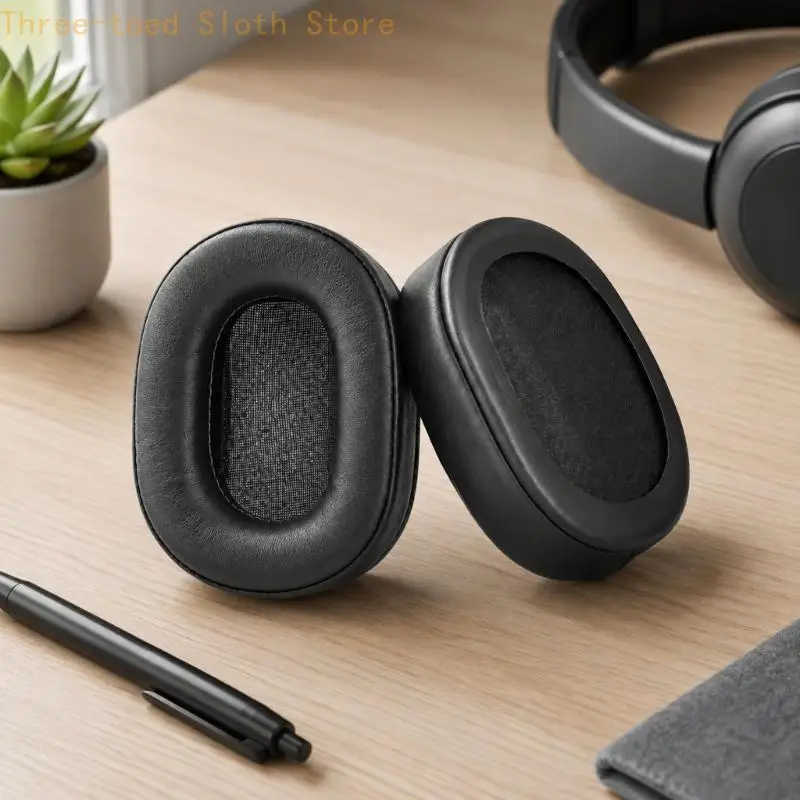 Black Foam Ear Pad Pair for PM3 Headphones, Replacement Ear Cushions for Routine Headsets Maintenance and Everyday Use E74A