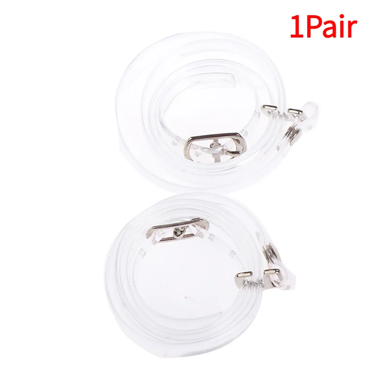 1Pair Shoe Accessories Invisible Elastic Silicone Transparent Shoelace Straps‘
