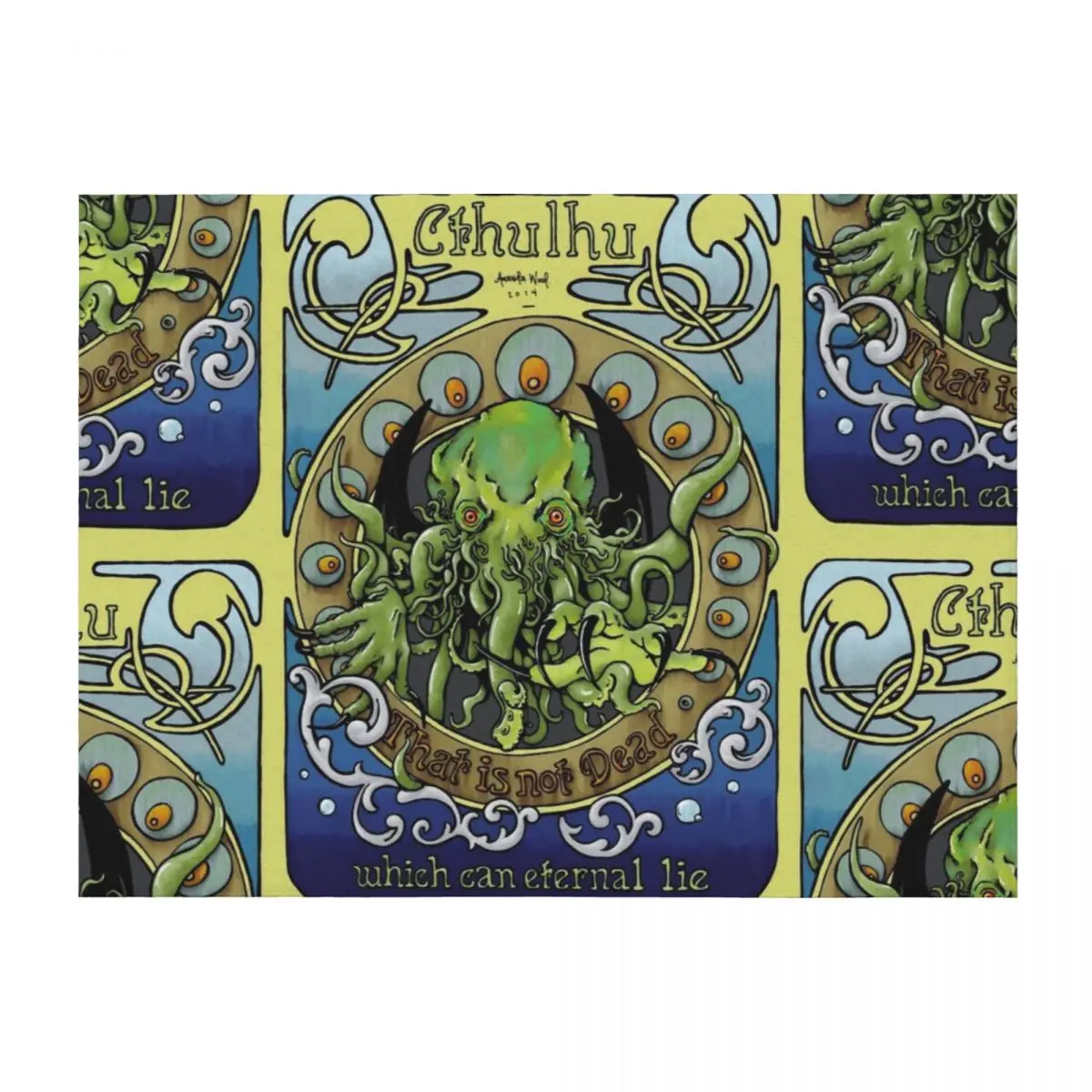 

Cthulhu Nouveau Throw Blanket Blankets For Baby heavy to sleep Sofas Summer Blankets