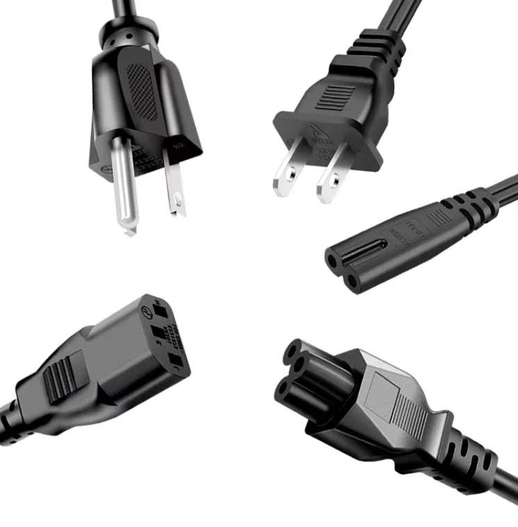 5Pcs Usa Power Cord…
