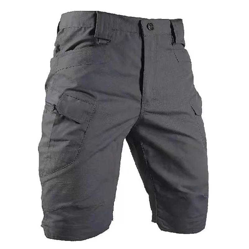 Men's Tactical Shorts With Multi Pockets, Casual Durable Waterproof Cargo Shorts For Outdoor Hiking Trekking