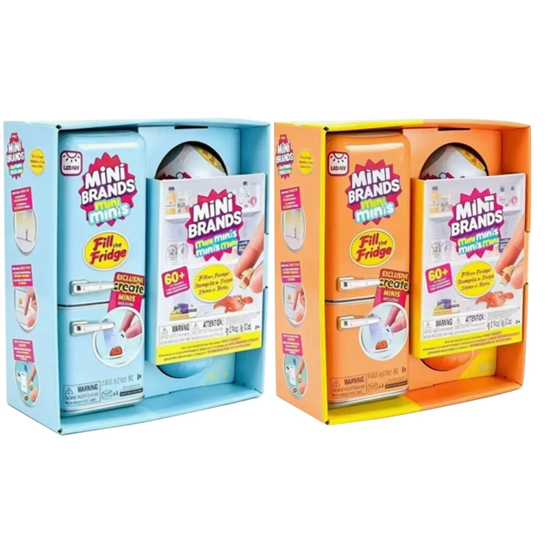 2026 NEW ZURU Mini Brands Mini Fridge Set with Original Packaging Blind Box Openable Fridge Door Anime Figure Mystery Box Model view 4
