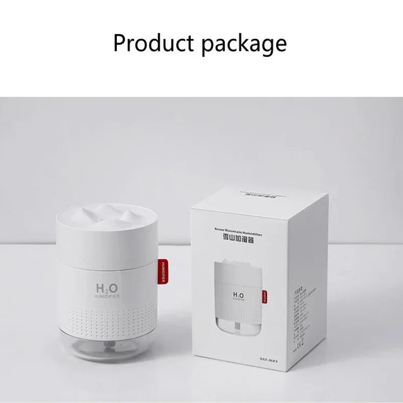 Portable Electric Humidifier Snow Mountain Home Mini USB Air Humidifier Ultrasonic Diffuser Aromatherapy Humidificador