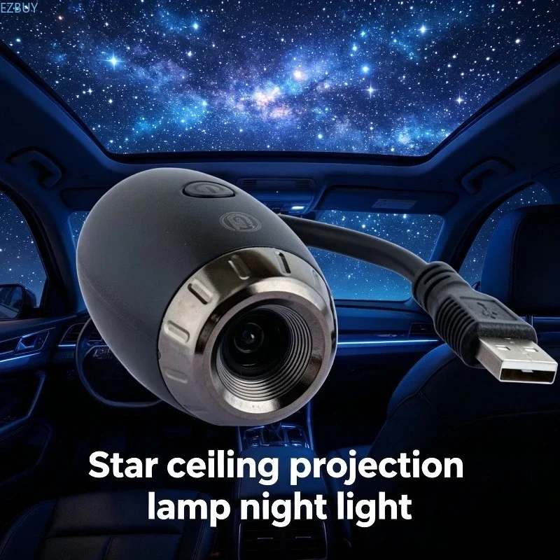 Car Galaxy Gypsy Ambient Decoration Star Top Projection Night Light Star  Galaxy Theme Auto Interior Lighting