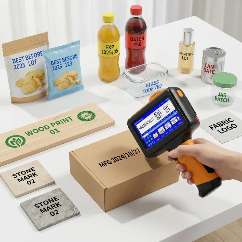 2-12.7mm Handheld Inkjet Printer Expiry Date Coder Batch Number Portable Inkjet Printers