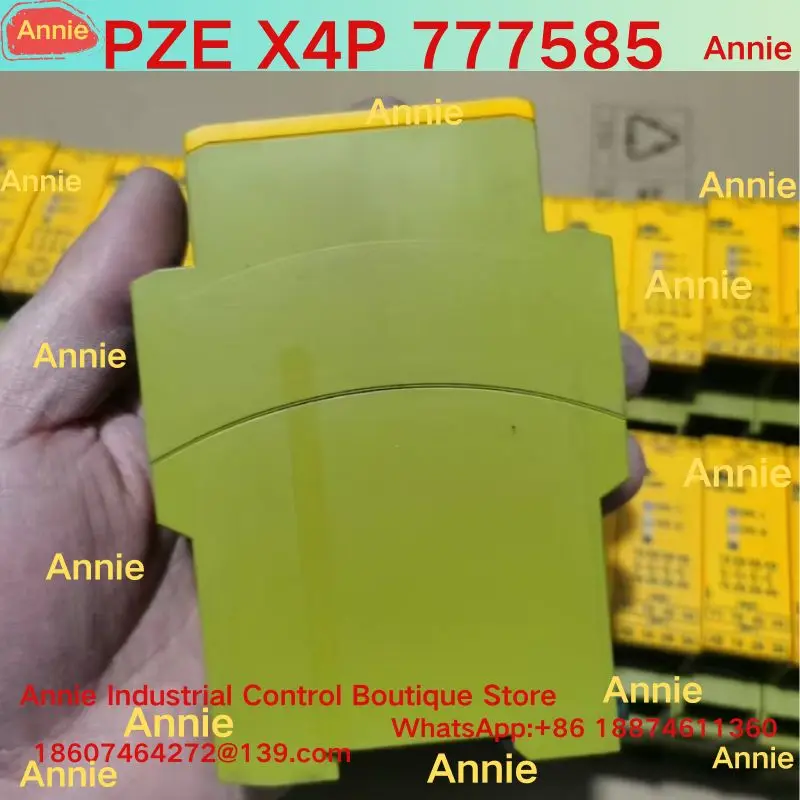 Second Hand Test OK PZE X4P Safety Relay 777585 for Industrial Automation - Used Quality Assured