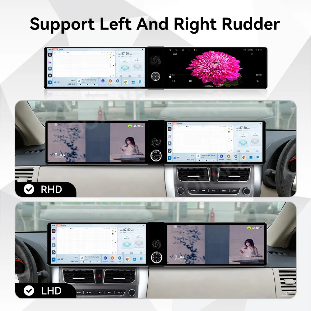 Qualcomm Android Radio For Toyota Corolla 2006-2013 Dual Screen GPS Multimedia Navigation Stereo Receiver player IPS Head Unit