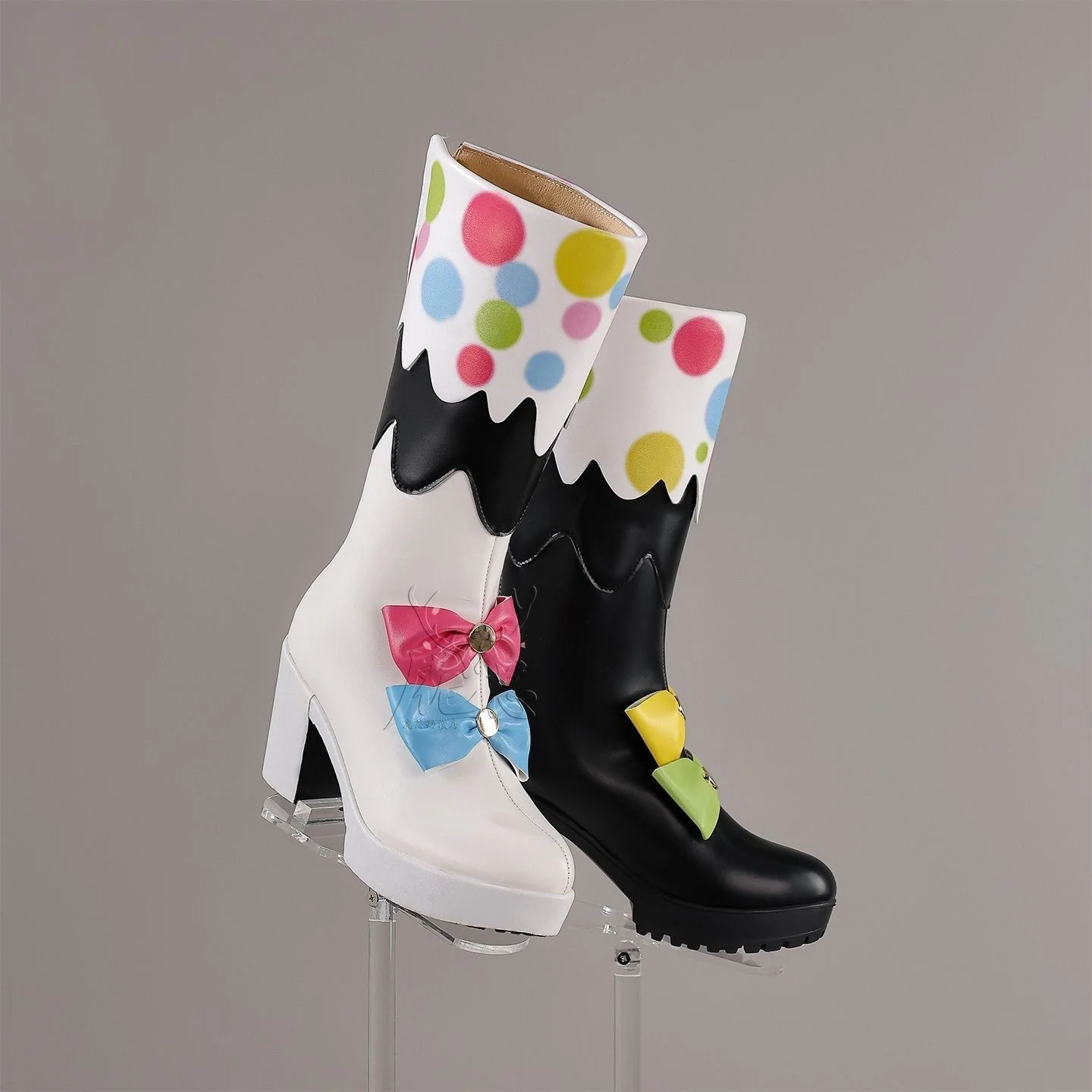 Scarpe Cosplay con Tacco Alto di Jougasaki Noa, Accessori per Costume da Gioco Magical Girl Witch Trial, Prop per Halloween, Calzature per Donna