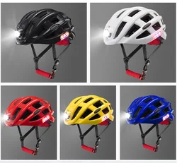 ROCKBROS Bicycle Helmet Cycling Helmet With LED Warning Light Ultralight Road Bike Helmet Electric Bicycle Helmet Sport Safe Hat