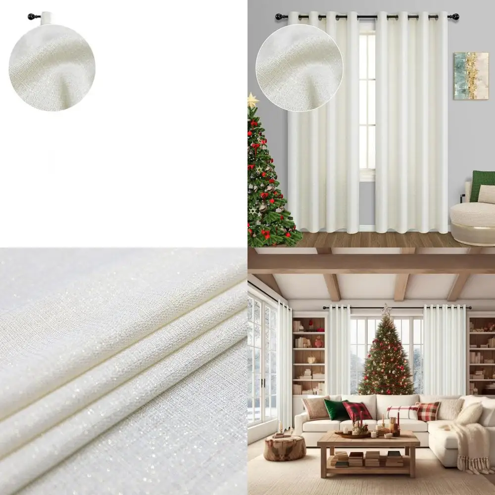 

Полупрозрачные шторы цвета слоновой кости длиной 9 футов с втулкой, энергосберегающие для гостиной, арочный декор окна