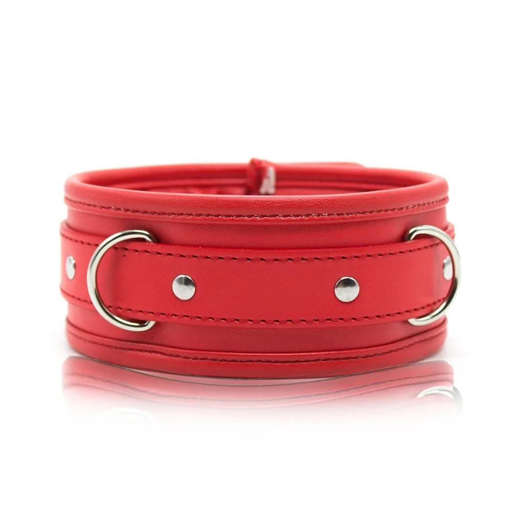 Bdsm Bondage Collar Leather And Iron Chain Link Metal Hole Slave Collars For Women Sex Toys For Couples Sex Restraints view 2