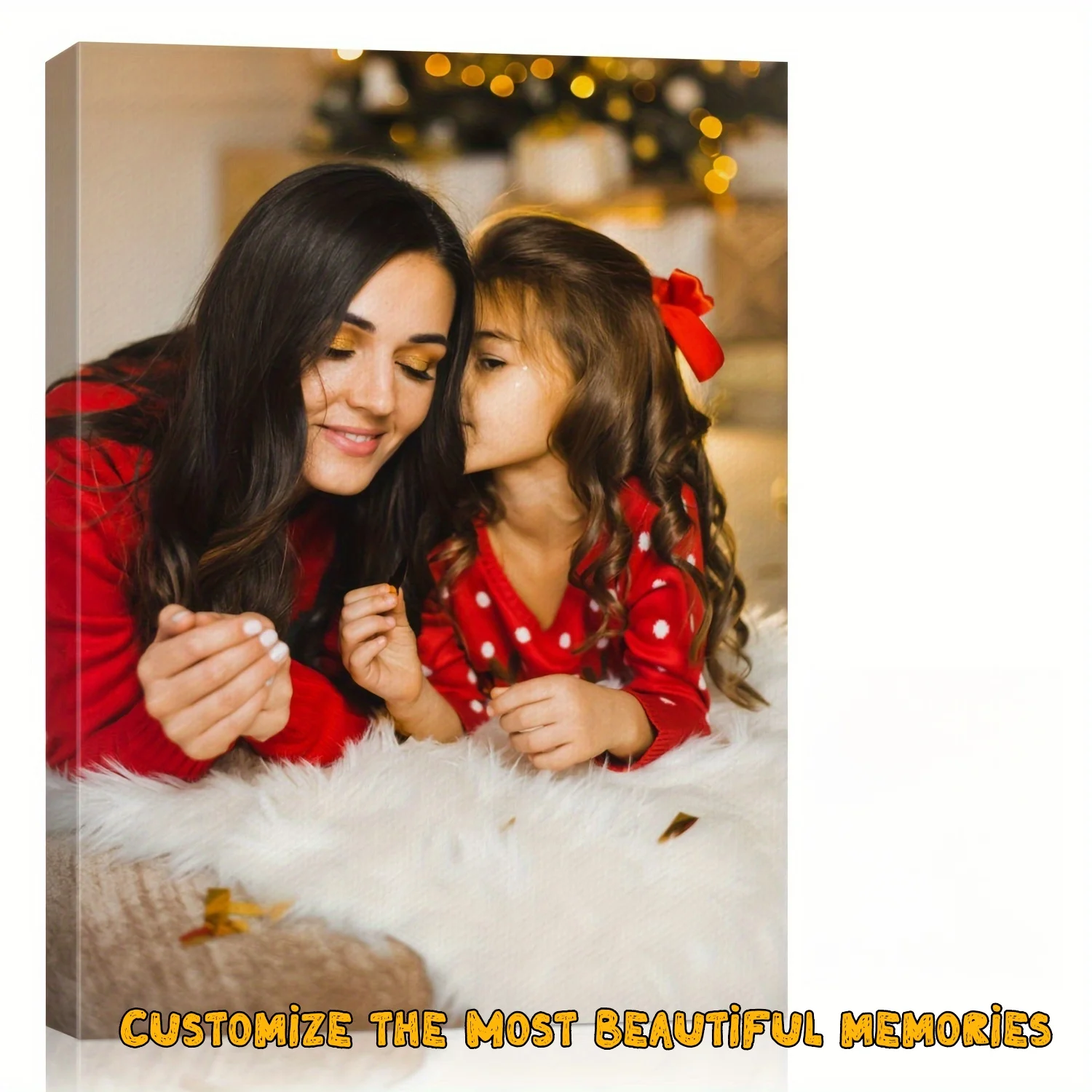 1PC 2D Flat Canvas Painting Personalized Couple Photo Modern Wall Art Custom Home Decor Perfect For Living Room Wedding Gift