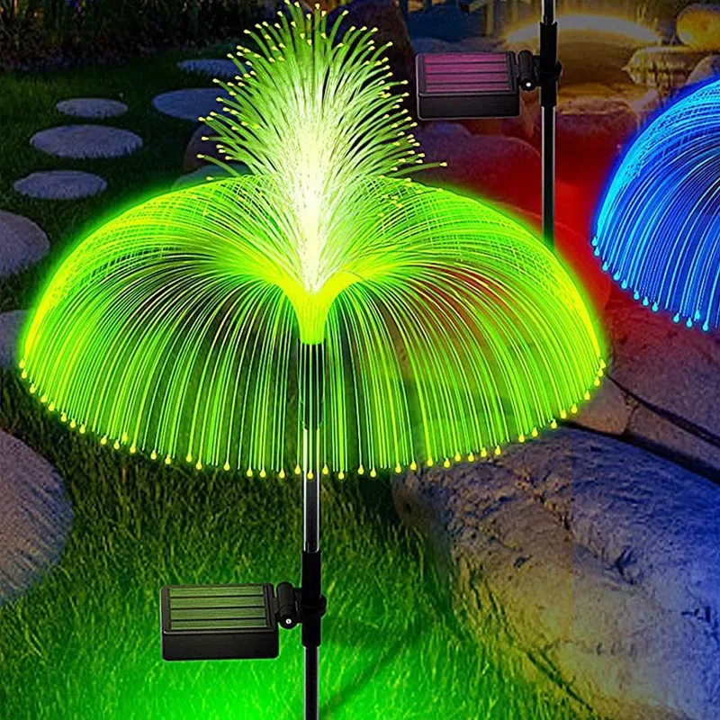 Solar Pathway Lights Outdoor Garden Jellyfish Decor Lawn Lights Solar Power Waterproof Yard Walkway Patio Decor Flowers Lamp Psd